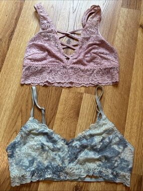 VS PINK Lace Bralette Set